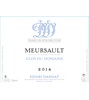 Burgundy Domaine Henri Darnat Meursault Clos du Domaine 2014